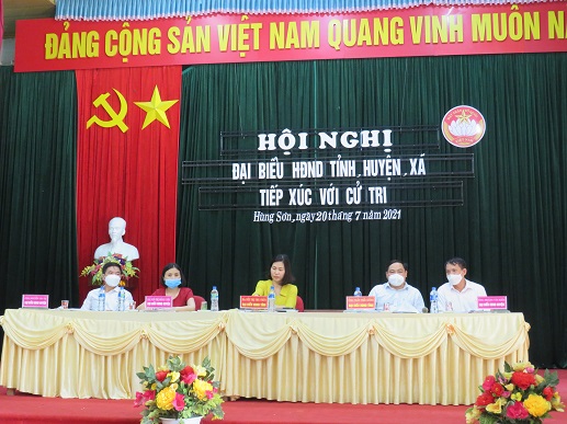 HĐND tỉnh, huyện, xã tiếp xúc cử tri tại xã Hùng Sơn