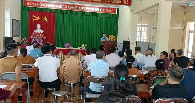 Thị trấn Thắng tuyên truyền vận động, giải phóng mặt bằng nâng cấp, cải tạo đường tỉnh 288