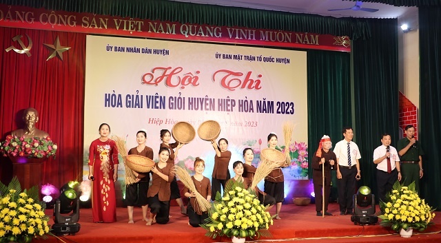 Huyện Hiệp Hòa đại diện tỉnh Bắc Giang tham gia Hội thi hòa giải viên giỏi toàn quốc