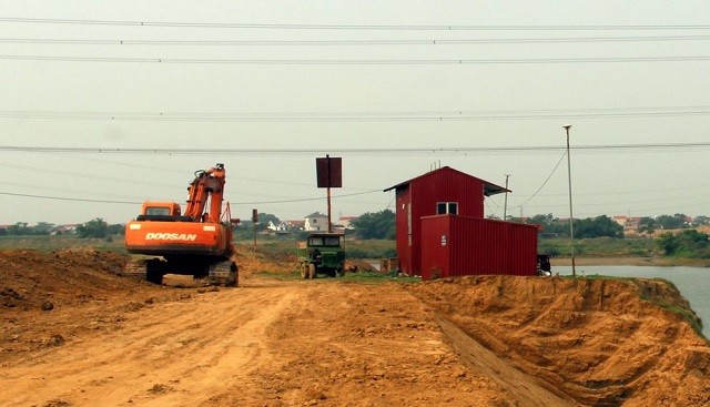 Công ty CP Đầu tư xây dựng khai thác khoáng sản Hưng Tín đã khắc phục sự cố sạt lở bãi sông Cầu