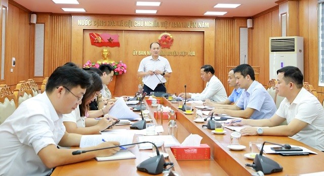 Tổ kiểm tra cải cách hành chính tỉnh kiểm tra tại huyện Hiệp Hòa