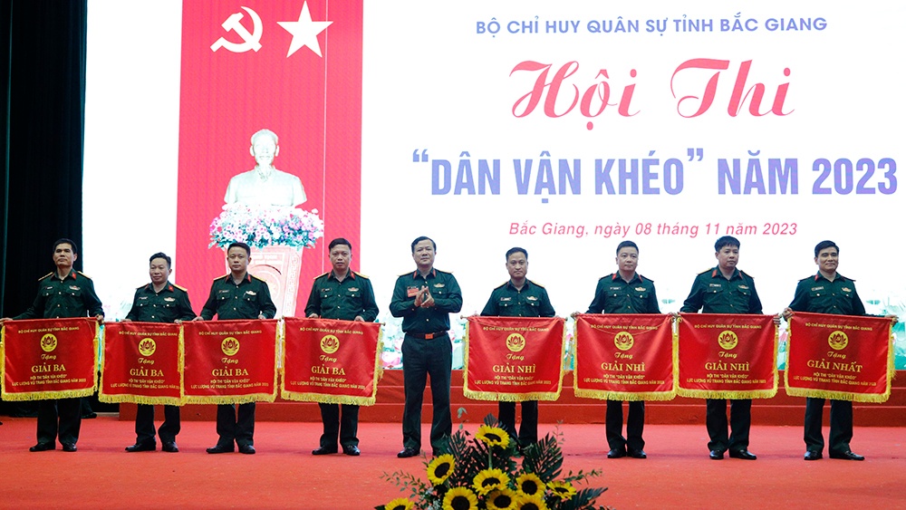 Hiệp Hòa đạt giải Nhì Hội thi “Dân vận khéo” lực lượng vũ trang tỉnh Bắc Giang