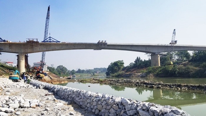 Cầu Hòa Sơn nối Bắc Giang với Thái Nguyên sẽ thông xe vào cuối tháng 12/2023