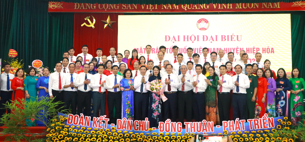 Đại hội Đại biểu Mặt trận tổ quốc Việt Nam huyện Hiệp Hòa khóa XXII thành công tốt đẹp
