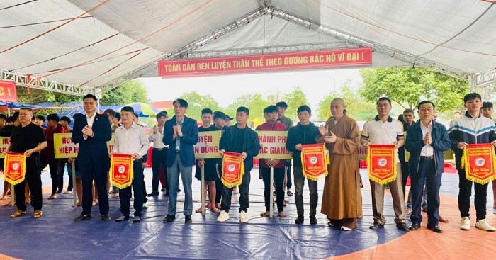 Hiệp Hòa giành giải Nhất toàn đoàn Giải Vô địch vật dân tộc, vật tự do tỉnh Bắc Giang