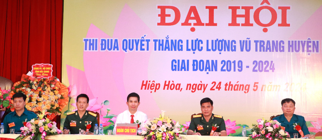 Đại hội thi đua quyết thắng LLVT huyện Hiệp Hòa giai đoạn 2019 -2024