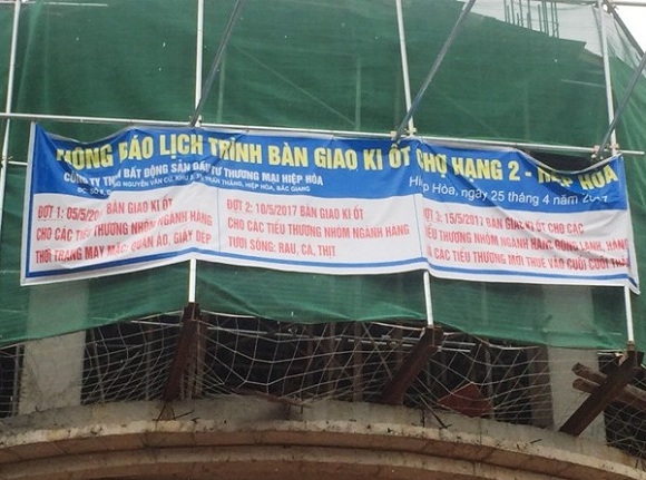 Hiệp Hòa - Bắc Giang: Cần làm rõ những sai phạm khi xây dựng chợ Thắng