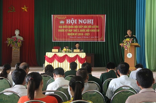 Đại biểu Quốc Hội tiếp xúc cử tri trước kỳ họp thứ 2, QH khóa XIV tại xã Đông Lỗ