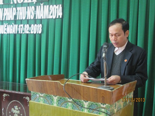 Hội nghị triển khai Kế hoạch - biện pháp thu ngân sách năm 2014