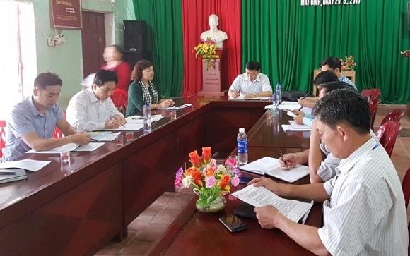  Huyện ủy Hiệp Hòa kiểm tra công tác chuẩn bị Đại hội chi bộ